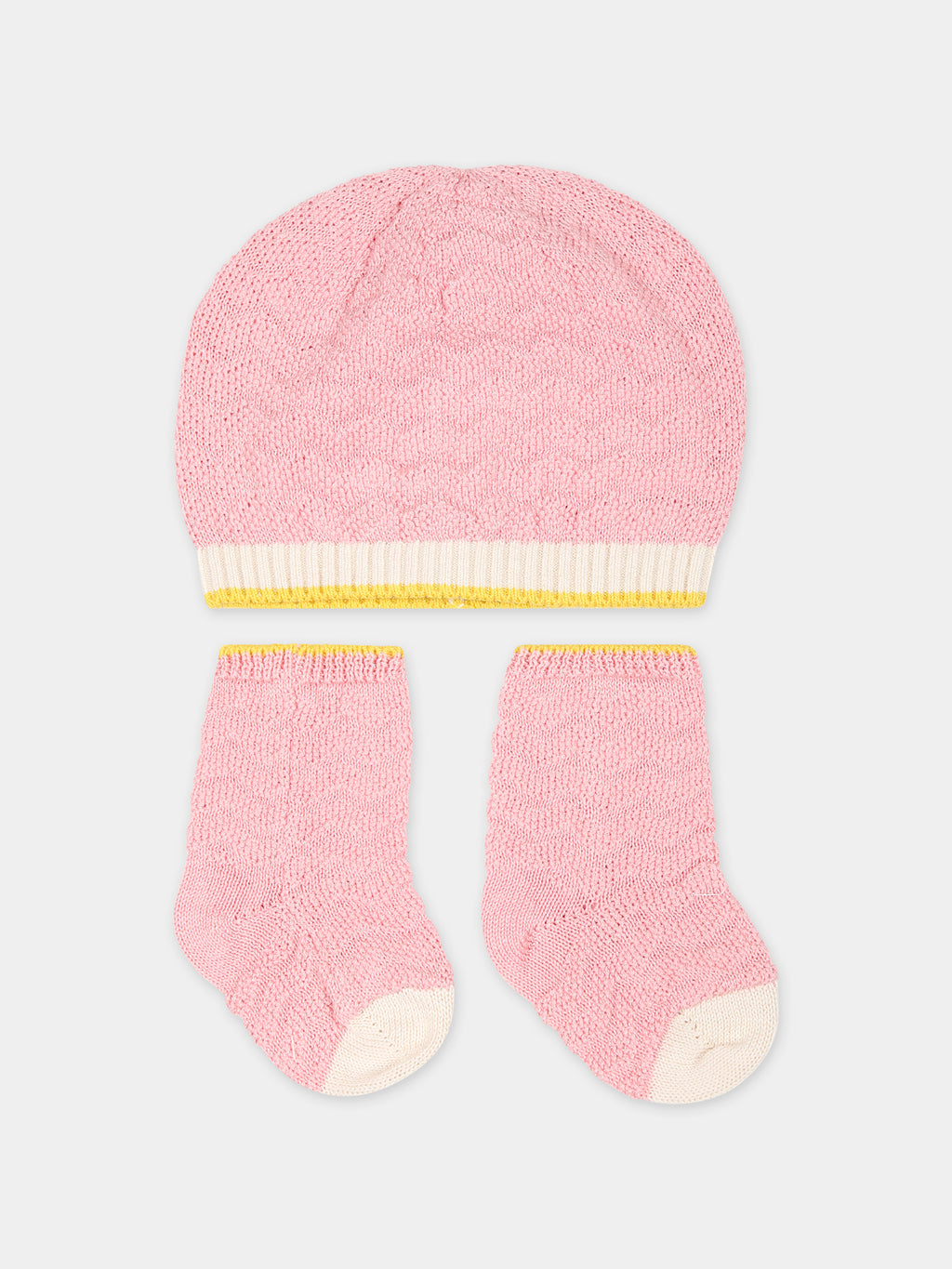 Ensemble rose pour bébé fille avec logo